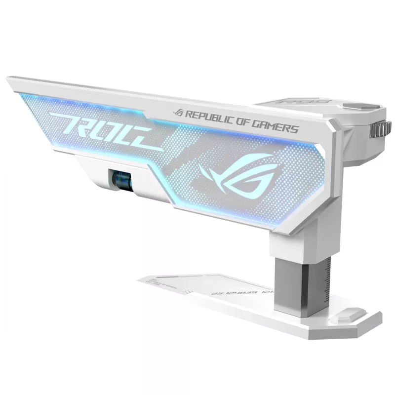 Graafikakaardi tugi ASUS ROG Herculx Universal Valge — 0,5 m pikkus, toetab 1 GPU-d, mitmevärviline valgustus