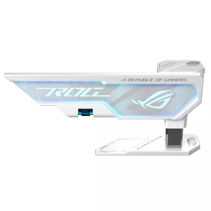 Graafikakaardi tugi ASUS ROG Herculx Universal Valge — 0,5 m pikkus, toetab 1 GPU-d, mitmevärviline valgustus