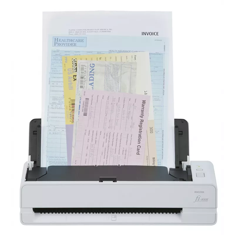 Ricoh fi-800R ADF + manuaalne etteanne skanner 600 x 600 DPI A4 must, valge