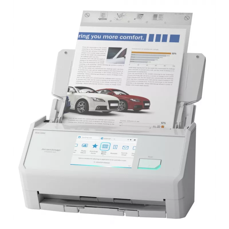 Ricoh ScanSnap IX2500 ADF skanner 600 x 600 DPI A4 Valge