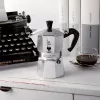 Moka pot BIALETTI Moka Express 0,2 L alumiinium must — 3 tassi (200 ml), mitte induktsioonile