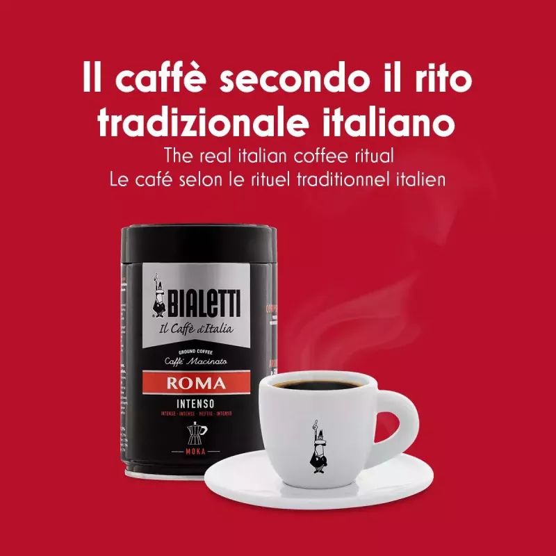 Moka pot BIALETTI Moka Express 0,2 L alumiinium must — 3 tassi (200 ml), mitte induktsioonile