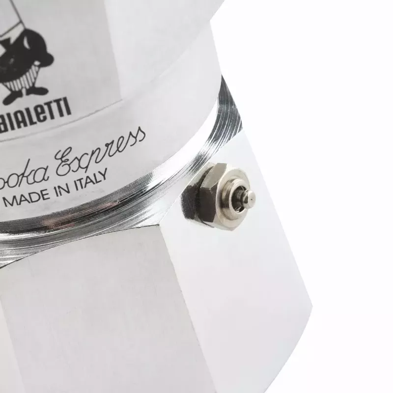 Moka pot BIALETTI Moka Express 0,2 L alumiinium must — 3 tassi (200 ml), mitte induktsioonile