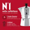 Moka pot BIALETTI Moka Express 0,2 L alumiinium must — 3 tassi (200 ml), mitte induktsioonile