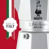 Moka pot BIALETTI Moka Express 0,2 L alumiinium must — 3 tassi (200 ml), mitte induktsioonile
