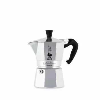 Moka pot BIALETTI Moka Express 0,2 L alumiinium must — 3 tassi (200 ml), mitte induktsioonile