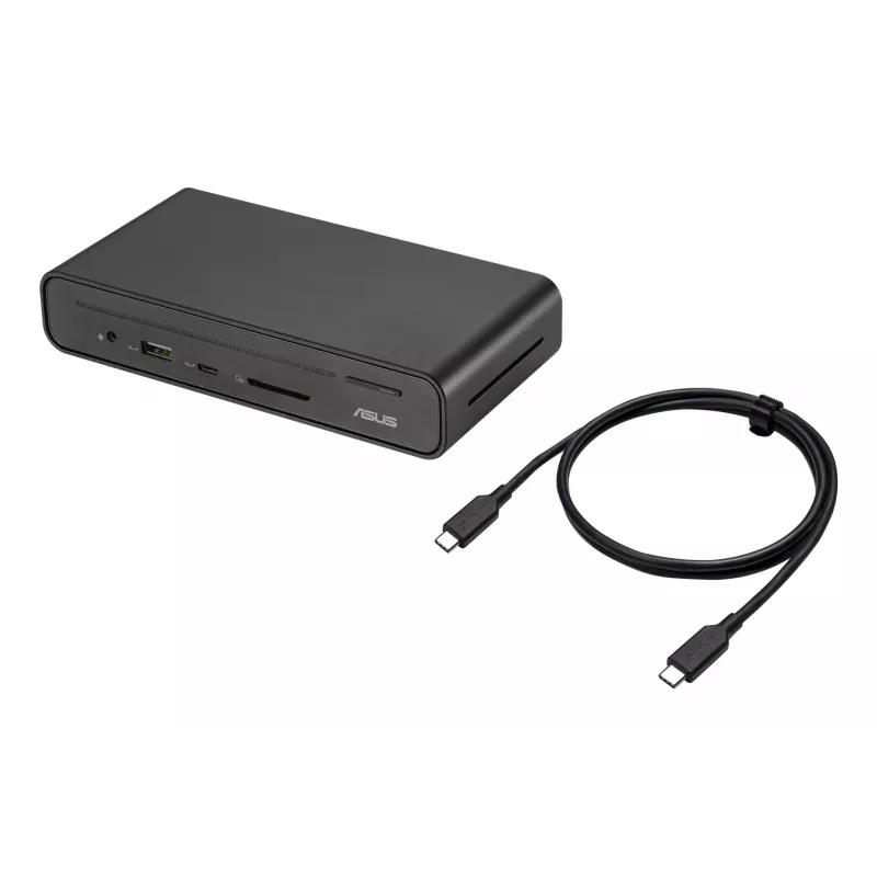 ASUS Triple Display USB-C Dock Duo DC301 Juhtmega Must