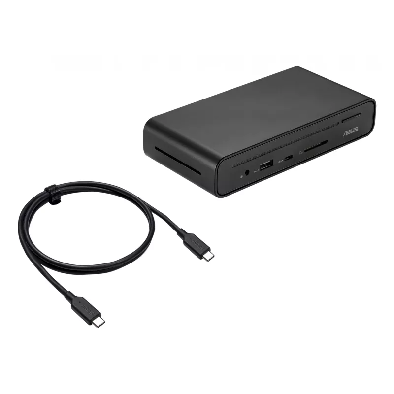ASUS Triple Display USB-C Dock Duo DC301 Juhtmega Must