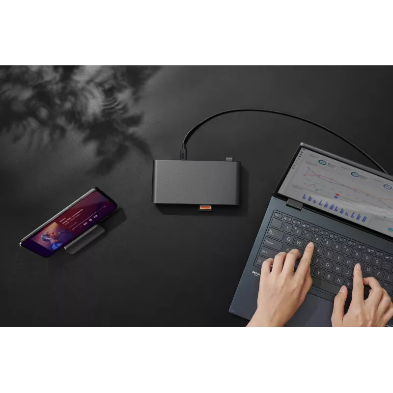 ASUS Triple Display USB-C Dock Duo DC301 Juhtmega Must