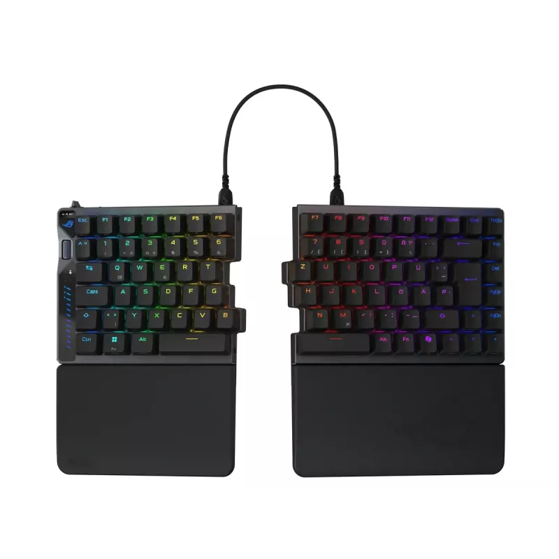 ASUS ROG Falcata klaviatuur Mängimine USB + RF-juhtmevaba + Bluetooth QWERTZ saksa must