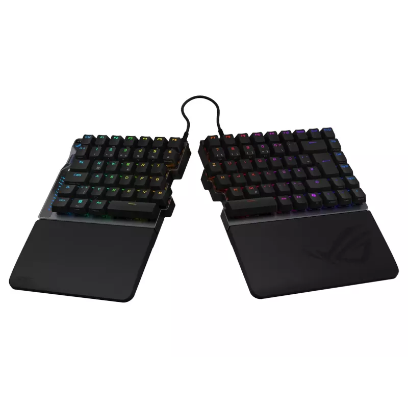 ASUS ROG Falcata klaviatuur Mängimine USB + RF-juhtmevaba + Bluetooth QWERTZ saksa must