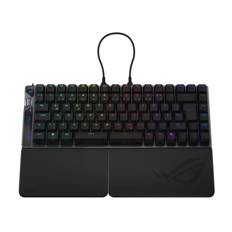 ASUS ROG Falcata klaviatuur Mängimine USB + RF-juhtmevaba + Bluetooth QWERTZ saksa must