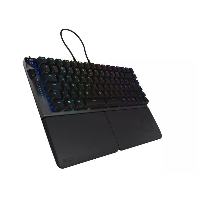 ASUS ROG Falcata klaviatuur Mängimine USB + RF-juhtmevaba + Bluetooth QWERTZ saksa must