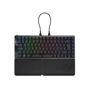 ASUS ROG Falcata klaviatuur Mängimine USB + RF-juhtmevaba + Bluetooth QWERTZ saksa must