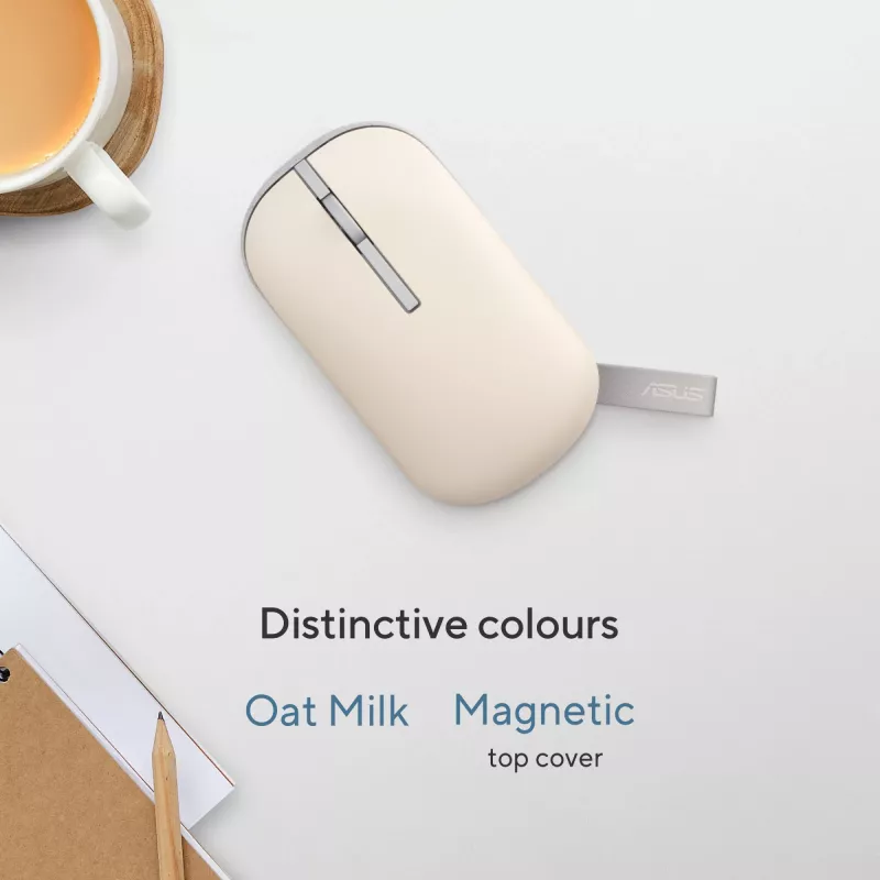 ASUS Marshmallow MD100 hiir Office Mõlemakäeline RF Wireless + Bluetooth Optiline 1600 DPI