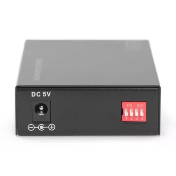 DIGITUS meediumikonverter, mitmemoodiline 10/100/1000Base-T -> 1000Base-SX, sisaldab toiteplokki, SC-pistik, kuni 0,5 km