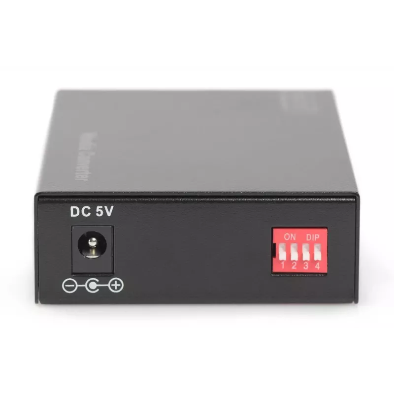 DIGITUS meediumikonverter, mitmemoodiline 10/100/1000Base-T -> 1000Base-SX, sisaldab toiteplokki, SC-pistik, kuni 0,5 km