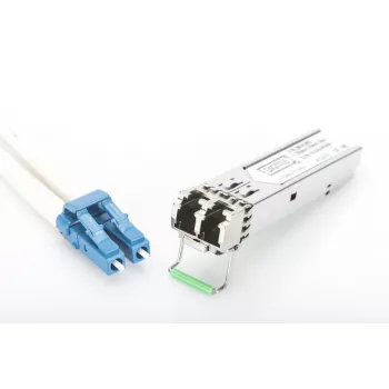 DIGITUS 1,25 Gbps SFP-moodul, kuni 80 km ühemoodiline kiud, LC duplekspistik 1000Base-LX, 1550 nm