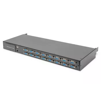 DIGITUS Moodulne KVM-lüliti 16-pordiline modulaarse KVM-konsooli jaoks