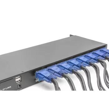 DIGITUS Moodulne KVM-lüliti 16-pordiline modulaarse KVM-konsooli jaoks
