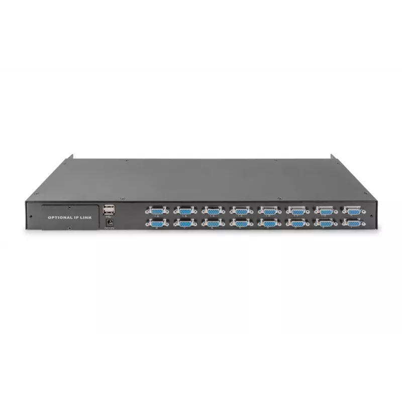 DIGITUS Moodulne KVM-lüliti 16-pordiline modulaarse KVM-konsooli jaoks
