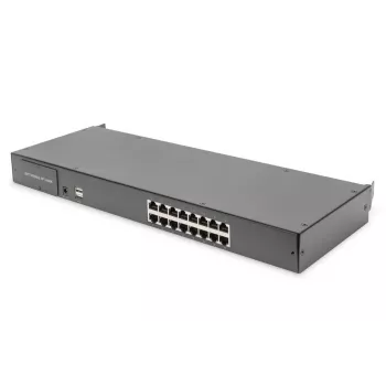 DIGITUS Modulaarne Cat5 KVM-lüliti 16 pordiga modulaarse KVM-konsooli jaoks