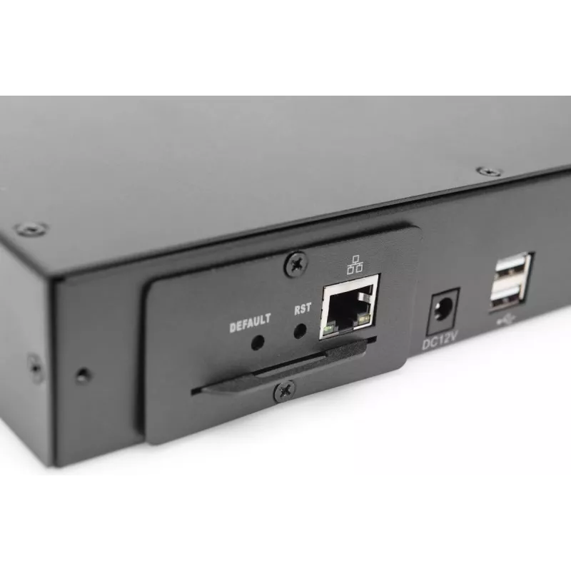 DIGITUS Modulaarne Cat5 KVM-lüliti 16 pordiga modulaarse KVM-konsooli jaoks