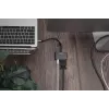 DIGITUS USB-C - mini DP + VGA adapter, 20 cm 4K/30Hz, hõbedane, alumiiniumkorpus