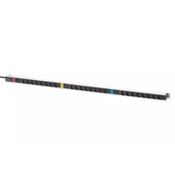 DIGITUS IT BASIC PDU. 3PH. 16A. 24 x C13. 3 x C19 Vertikaalne. 3 m kaabel. IEC309 3Ph-16A pistik