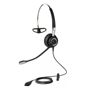 Jabra BIZ 2400 II Mono 3-1, juhtmega, kontori/kõnekeskuse jaoks, 54 g, peakomplekt, must, hõbedane