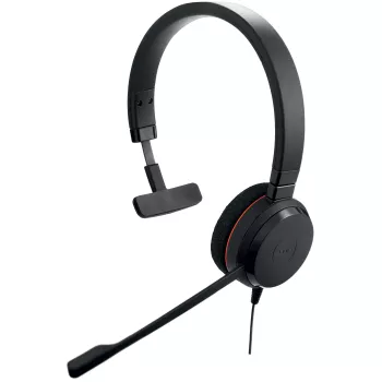 Jabra EVOLVE 20 MS Mono, juhtmega, kontor/kõnekeskus, 150–7000 Hz, 142 g, peakomplekt, must
