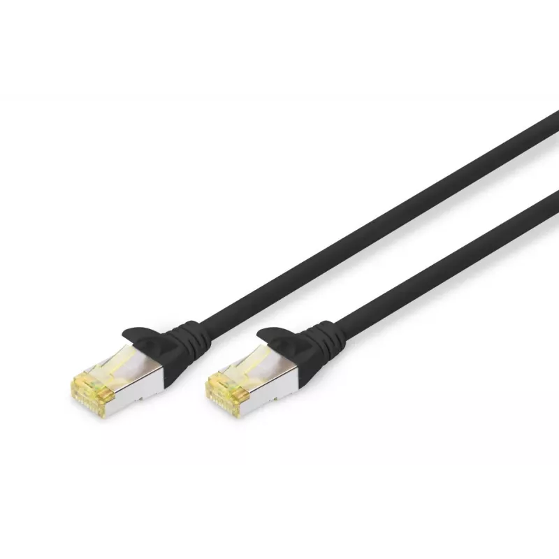 DIGITUS harukaabel - CAT6a - S/FTP - kinnijäämiskaitsega - Cu - 5 m - must