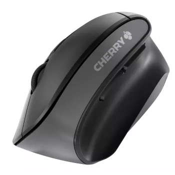 CHERRY MW 4500 juhtmevaba 45-kraadine hiir, must, USB, paremakäeline, vertikaalne disain, optiline, RF juhtmevaba, 1200 DPI, must