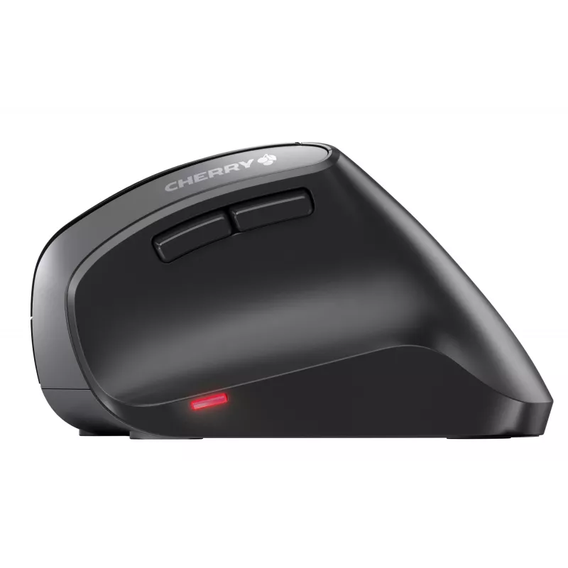CHERRY MW 4500 juhtmevaba 45-kraadine hiir, must, USB, paremakäeline, vertikaalne disain, optiline, RF juhtmevaba, 1200 DPI, must
