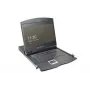 DIGITUS Moduleeritud 48,3 cm (19 tolli) TFT-konsool 8 pordiga KVM, RAL 9005 must - Qwertzu saksa