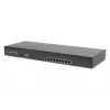 DIGITUS Modularized 48.3cm (19in) TFT console with 8 port Cat.5 KVM, RAL 9005 Must - Qwertzu German