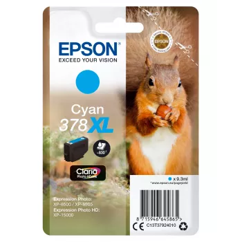 Epson Squirrel Singlepack tsüaan 378XL Claria Photo HD tint