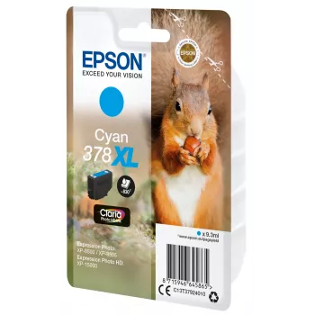 Epson Squirrel Singlepack tsüaan 378XL Claria Photo HD tint