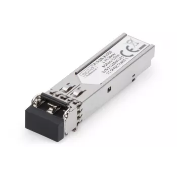 DIGITUS 1,25 Gbps SFP-moodul, kuni 550 m mitmikrežiim, LC-duplekspistik, 1000Base-SX, 850 nm