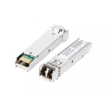 DIGITUS 1,25 Gbps SFP-moodul, kuni 550 m mitmikrežiim, LC-duplekspistik, 1000Base-SX, 850 nm