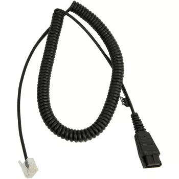 Kaabel Jabra LINK Siemens Openstage pistik QD RJ-45-le, 0,5 m (keerd 2 m), must