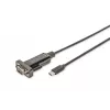 DIGITUS USB Type C 2.0 jadaadapter, DSUB 9M 1m kaabel