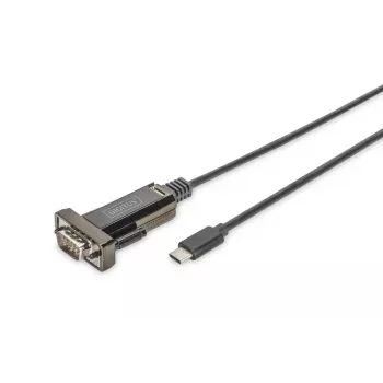 DIGITUS USB Type C 2.0 jadaadapter, DSUB 9M 1m kaabel