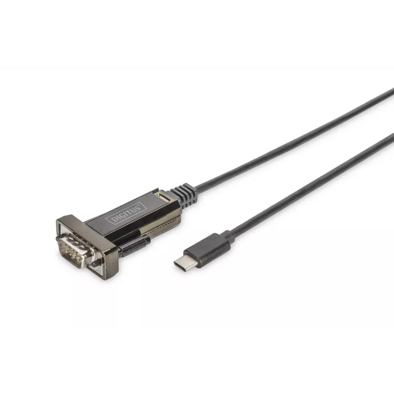 DIGITUS USB Type C 2.0 jadaadapter, DSUB 9M 1m kaabel
