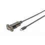 DIGITUS USB Type C 2.0 jadaadapter, DSUB 9M 1m kaabel