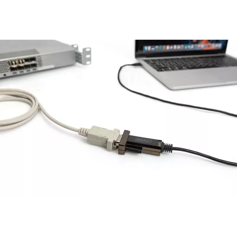 DIGITUS USB Type C 2.0 jadaadapter, DSUB 9M 1m kaabel