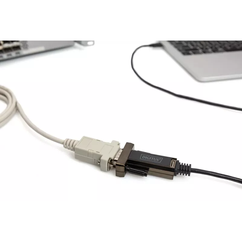 DIGITUS USB Type C 2.0 jadaadapter, DSUB 9M 1m kaabel