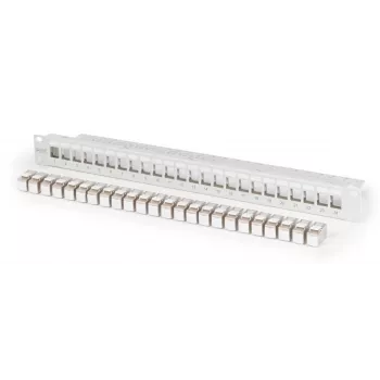 DIGITUS modulaarpaneel - varjestatud, 24x DN-93615, 24 pordiga, 1U, riiulipaigaldatav, hall, RAL 7035