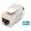 DIGITUS modulaarpaneel - varjestatud, 24x DN-93615, 24 pordiga, 1U, riiulipaigaldatav, hall, RAL 7035