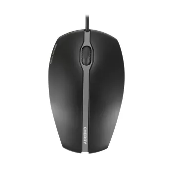 CHERRY GENTIX SILENT juhtmega hiir, must, USB, ambidekstriline, optiline, USB Type-A, 1000 DPI, must